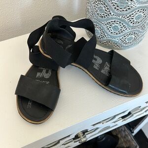 Sorel Black Women's Sandals